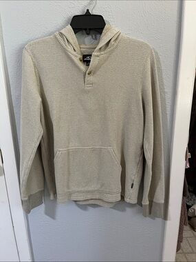 O'Neill Cream Waffle-Knit Hooded Pullover